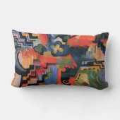 Mackeによるカラー威厳があるコンポジション、ヴィンテージアート ランバークッション (裏面)