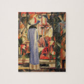 Mackeによるショーウィンドウの前の女威厳がある性 ジグソーパズル (縦)