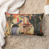 Mackeによるショーウィンドウの前の女威厳がある性 ランバークッション (ブランケット)