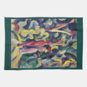 Mackeによるフォレストトラックのカップル威厳がある キッチンタオル (横)