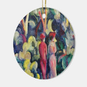 Mackeによるフォレストトラックのカップル威厳がある セラミックオーナメント (左)