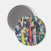 Mackeによるフォレストトラックのカップル威厳がある マグネット (正面/裏面)