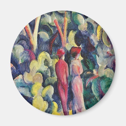 Mackeによるフォレストトラックのカップル威厳がある マグネット (正面)