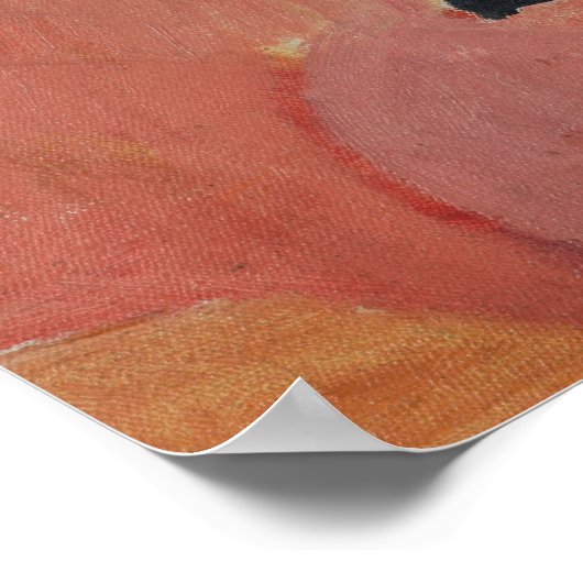 Mackeによる麦藁帽子の女威厳があるの子 ポスター (角)