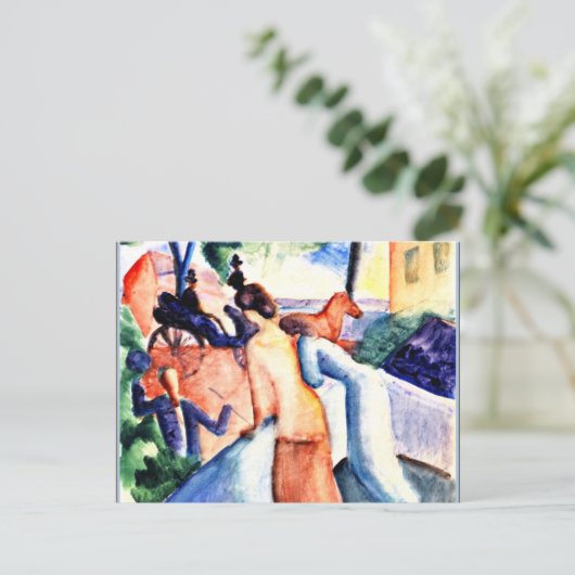 Macke – あいさつ素晴らしつ、ア絵画ート ポストカード (スタンド正面)