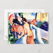 Macke – あいさつ素晴らしつ、ア絵画ート ポストカード (正面/裏面)