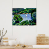 Macke – テガーンゼーの表示 ポスター (キッチン)