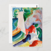 Macke – ピクニックオンビーチ ポストカード (正面/裏面)