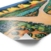 Macke 威厳がある artwork, Vegetable Fields フォトプリント (角)