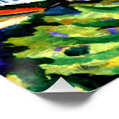 Macke 威厳がある - Tegernseeの春風景 ポスター (コーナー)