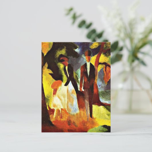 Macke – 湖の人々 ポストカード (スタンド正面)