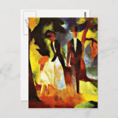 Macke – 湖の人々 ポストカード (正面/裏面)