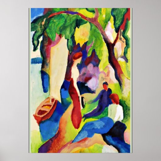 Macke – 湖の女性 ポスター (正面)