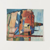 Macke - St. Mary's with Houses and Chimney（ボン） タペストリー (正面(横))