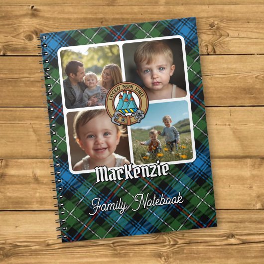 MacKenzie ファミリーフォトコラージュ ノートブック