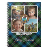 MacKenzie ファミリーフォトコラージュ ノートブック (正面)