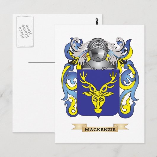 MacKenzie Coat of Arms (家紋) ポストカード (正面/裏面)