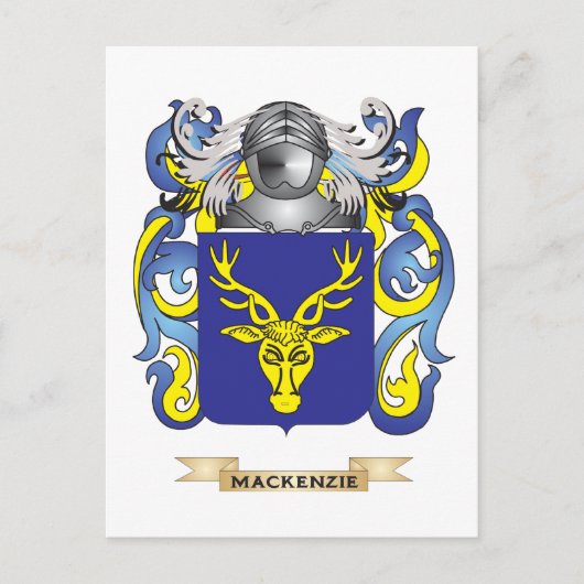 MacKenzie Coat of Arms (家紋) ポストカード (正面)