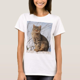 Mackerel Tabby Cat女性のTシャツ Tシャツ