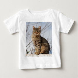 Mackerel Tabby Cat ベビーTシャツ