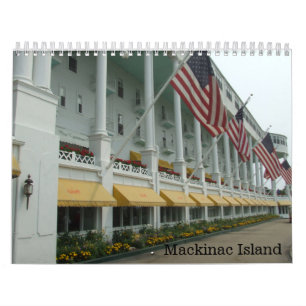 Mackinacの島のミシガン州のカレンダー カレンダー