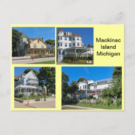 Mackinacの島の建物 ポストカード