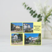 Mackinacの島の建物 ポストカード (スタンド正面)