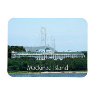 Mackinacの島橋壮大なホテルの磁石 マグネット