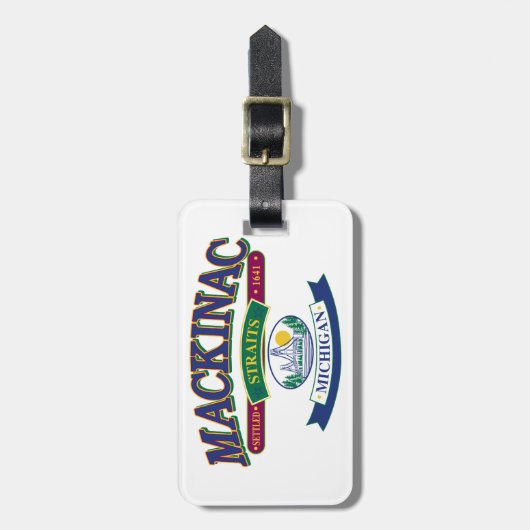 Mackinacの島 ラゲッジタグ (正面縦)