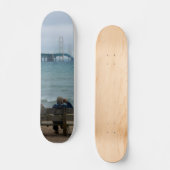 Mackinacブリッジの表示 スケートボード (正面)