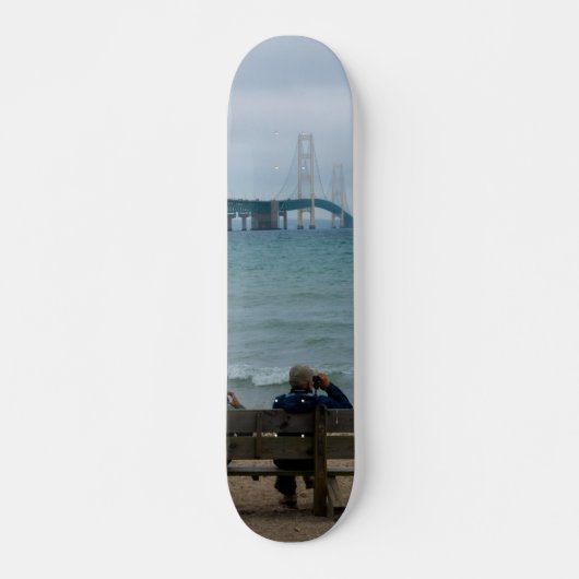 Mackinacブリッジの表示 スケートボード (正面)