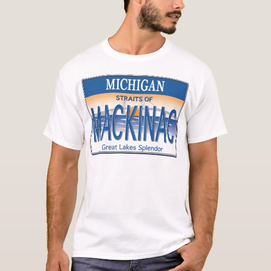 Mackinac免許証 Tシャツ (正面)