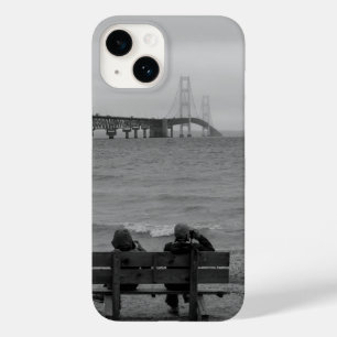 Mackinac BridgeグレースケールCase-Mate iPhoneの表示 Case-Mate iPhone 14ケース