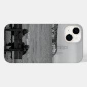 Mackinac BridgeグレースケールCase-Mate iPhoneの表示 Case-Mate iPhoneケース (裏面 (横))