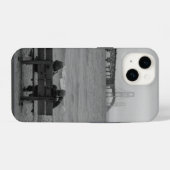 Mackinac BridgeグレースケールCase-Mate iPhoneの表示 iPhoneケース (裏面横)