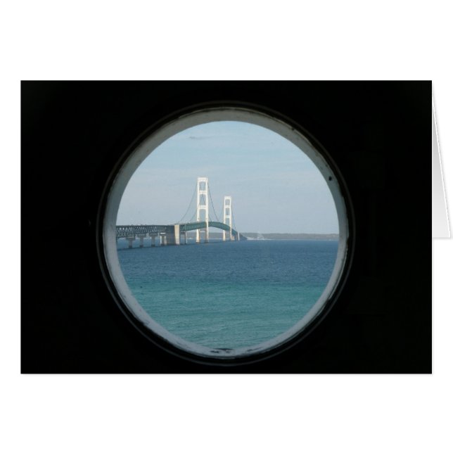 Mackinac Bridgeノートカード (正面横)