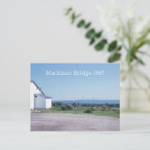 Mackinac Bridge 1967レトロはがき ポストカード (スタンド正面)
