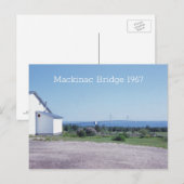 Mackinac Bridge 1967レトロはがき ポストカード (正面/裏面)