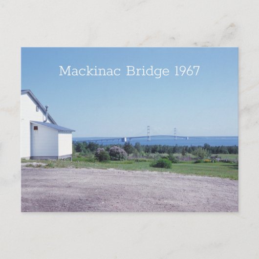 Mackinac Bridge 1967レトロはがき ポストカード (正面)