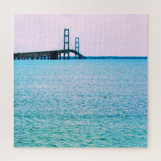 Mackinac Bridge - Lake Michigan - 20x20 - 676台 ジグソーパズル (縦)