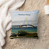 Mackinac Bridge, Mackinac Island クッション (ブランケット)