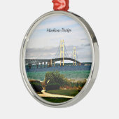 Mackinac Bridge, Mackinac Island メタルオーナメント (左)