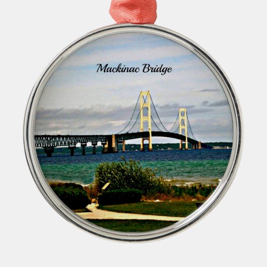 Mackinac Bridge, Mackinac Island メタルオーナメント (正面)