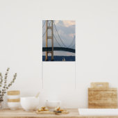 Mackinac Bridge, Michigan, USA ポスター (キッチン)