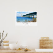 Mackinac Island Michigan Poster, Watercolor, Custo ポスター (キッチン)