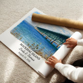 Mackinac Island Michigan Poster, Watercolor, Custo ポスター