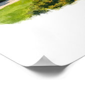 Mackinac Island Michigan Poster, Watercolor, Custo ポスター (角)