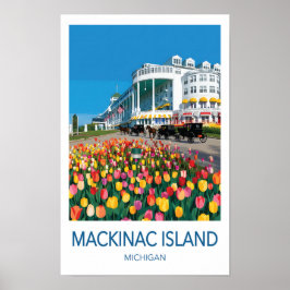 Mackinac Island Michigan Travel Poster ポスター