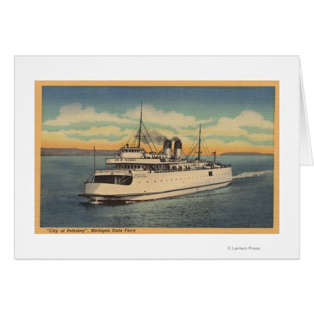 Mackinaw City, MI - View of City of Petoskey (正面横)