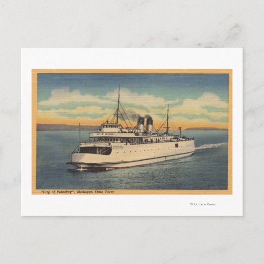 Mackinaw City, MI - View of City of Petoskey ポストカード (正面)